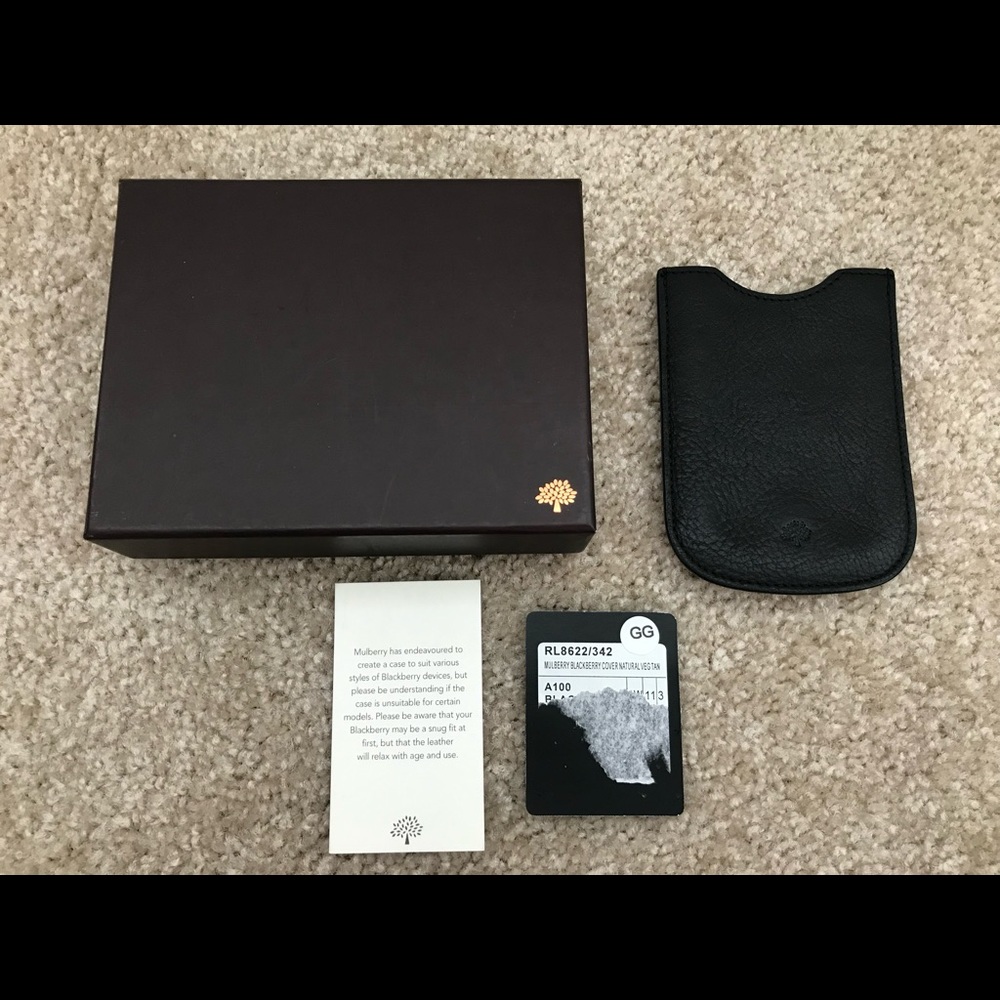 Mulberry leather BlackBerry cover